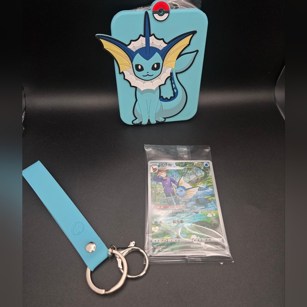 Pokemon Trading Card in Protective Sleeve Vaporeon - Picture 5 of 6